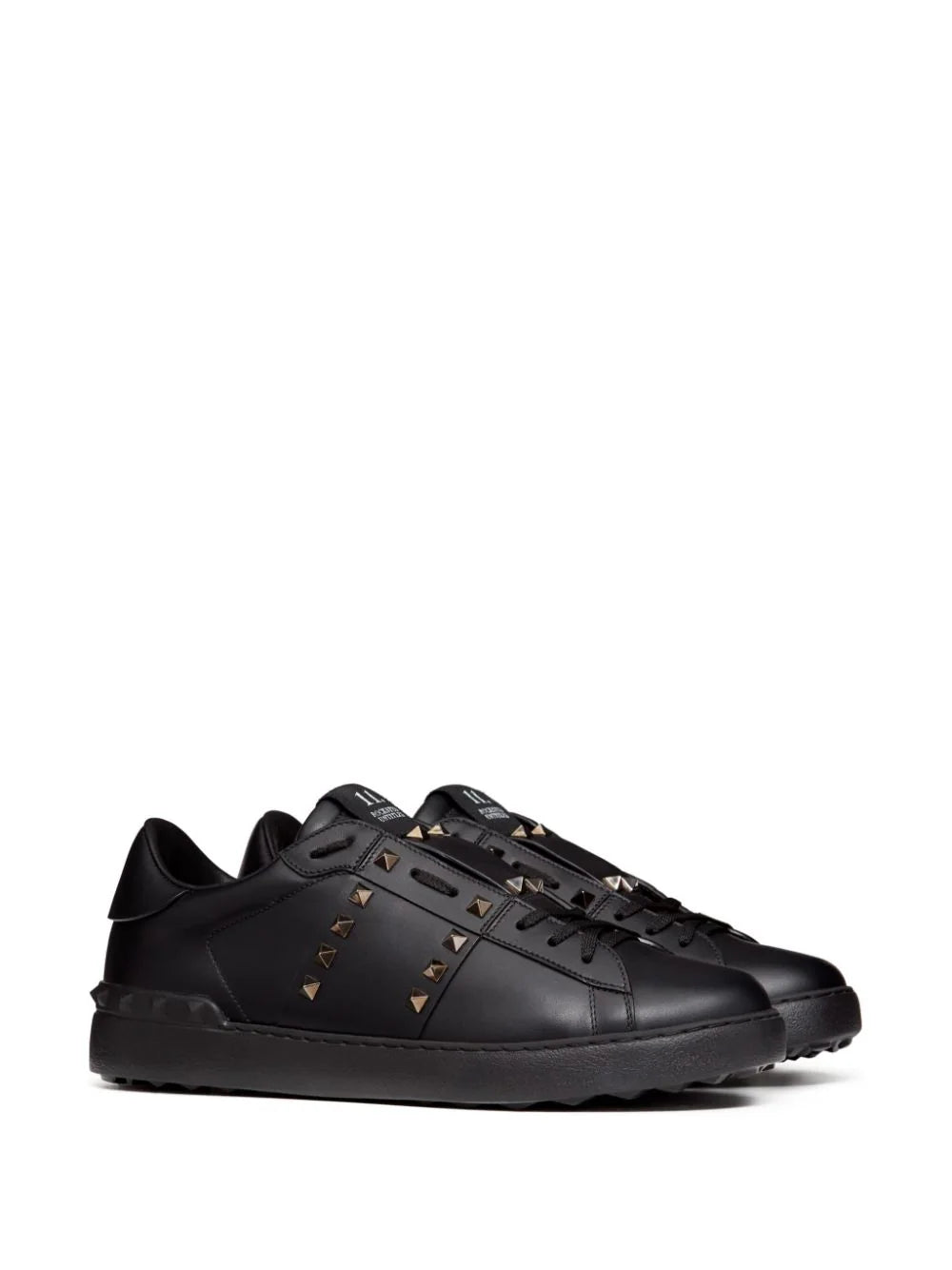 New Season  Valentino Garavani Rockstud Untitled leather sneakers