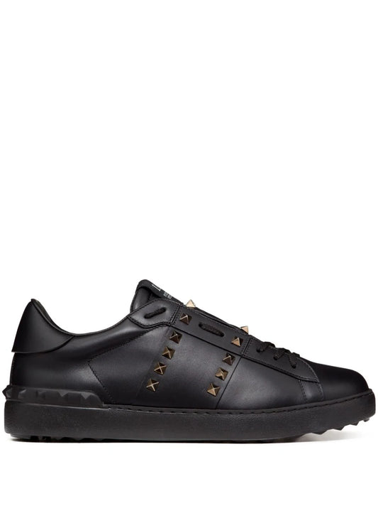 New Season  Valentino Garavani Rockstud Untitled leather sneakers