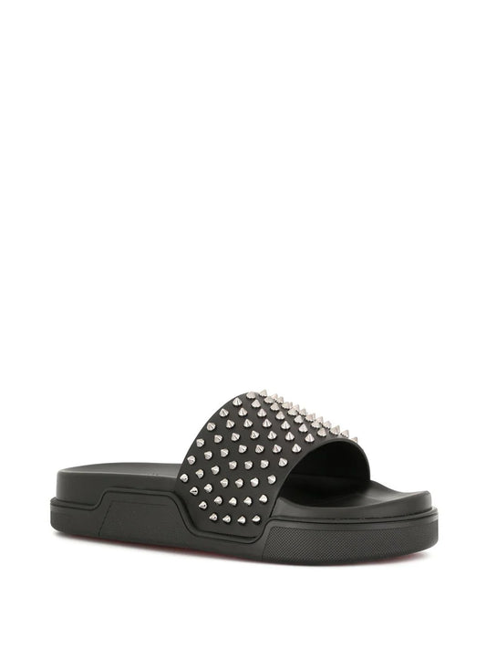 Christian Louboutin studded slides