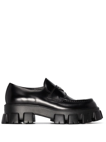 Prada Monolith leather loafers