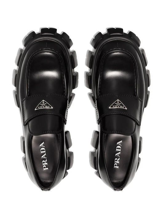 Prada Monolith leather loafers