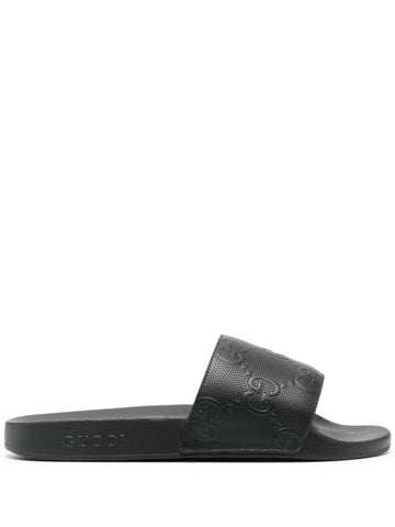 Gucci GG-embossed slides