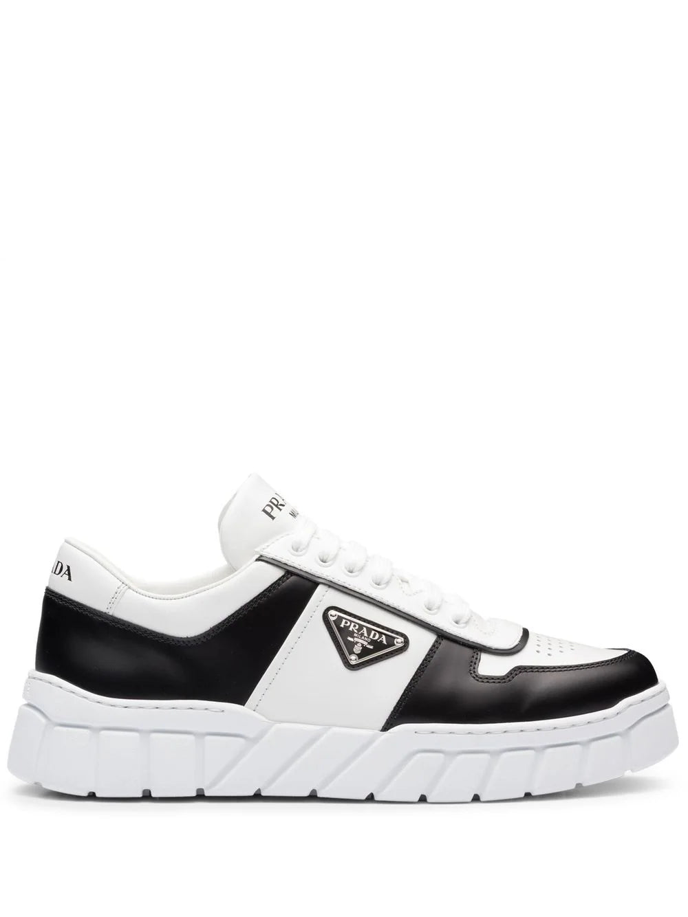 low-top leather sneakers