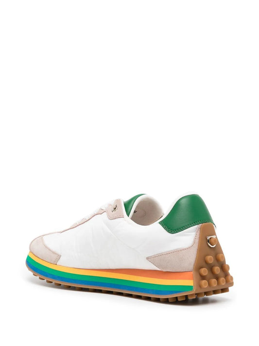 Ferragamo Iggy rainbow-sole sneakers