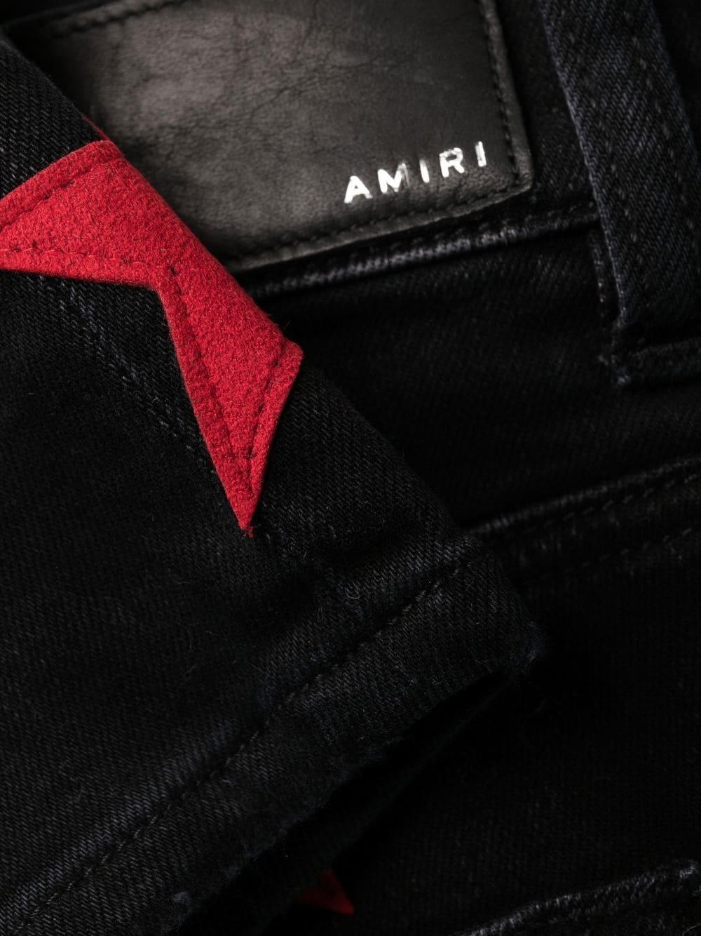 AMIRI star-appliqué straight-leg jeans