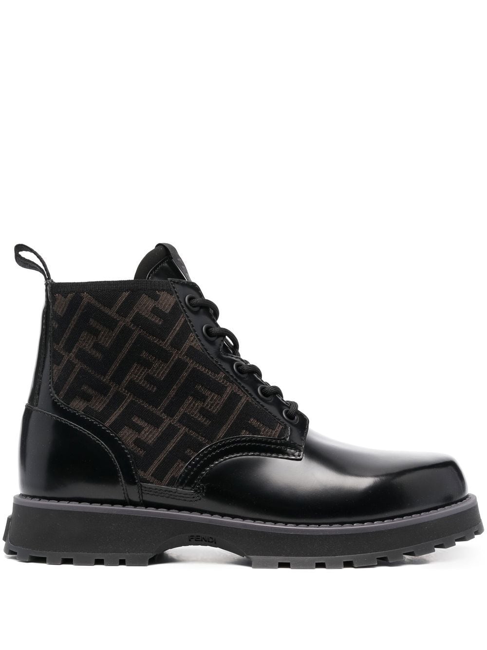 FENDI leather biker boots