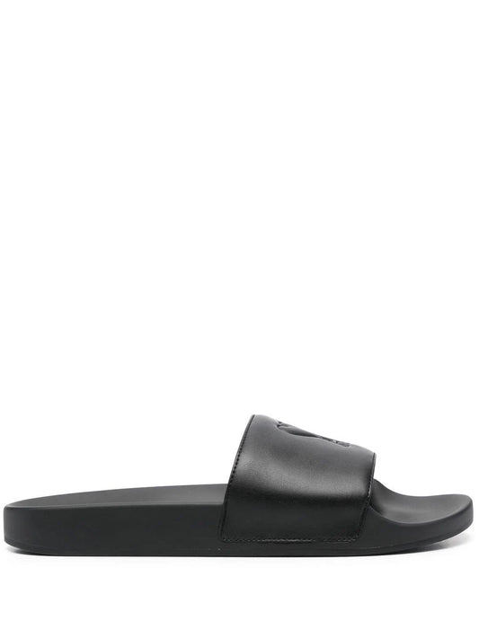 AMI Paris Ami de Coeur flat slides