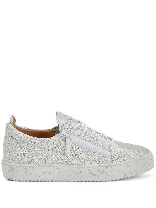 Giuseppe Zanotti Frankie snakeskin-effect leather sneakers