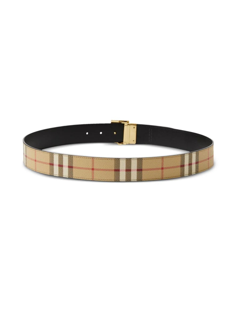 Burberry reversible check TB belt