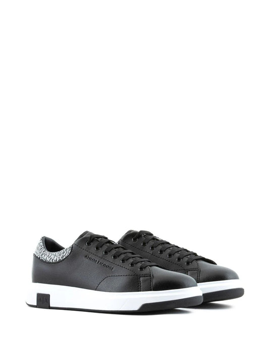 Armani Exchange logo-debossed low-top sneakers