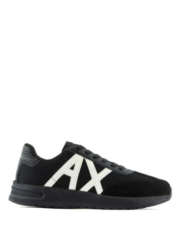 Armani Exchange logo-patch panelled-design sneakers