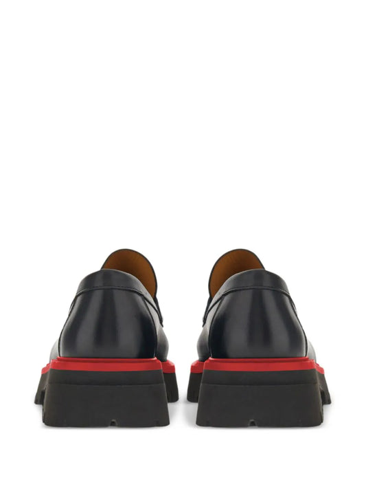 Ferragamo contrasting-sole leather loafers