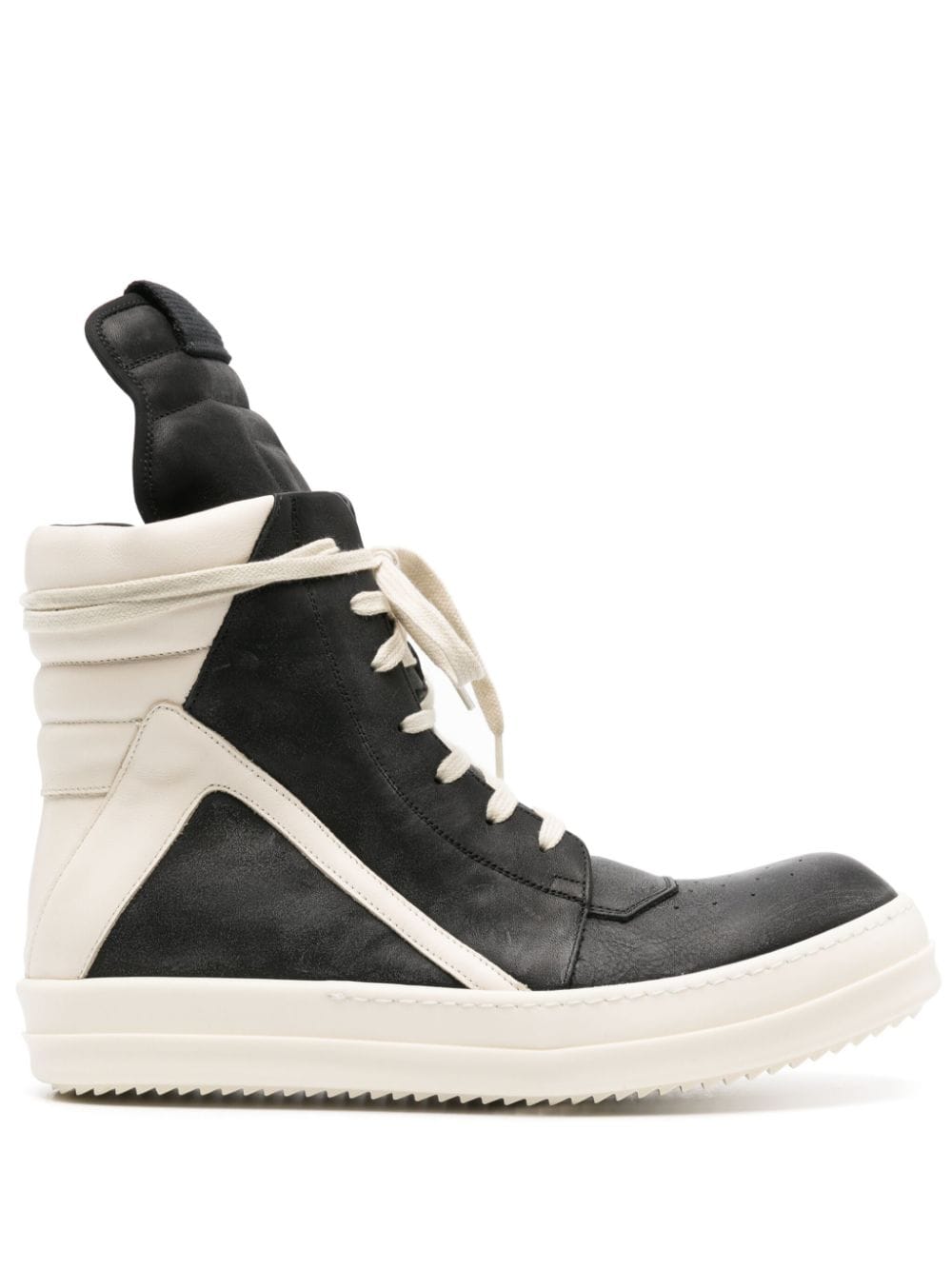 Rick Owens Geobasket high-top leather sneakers