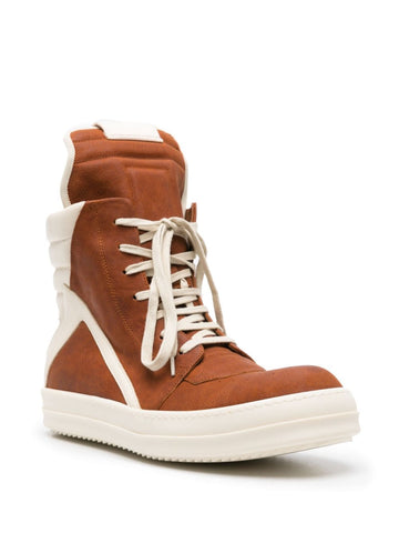 Rick Owens Geobasket high-top leather sneakers