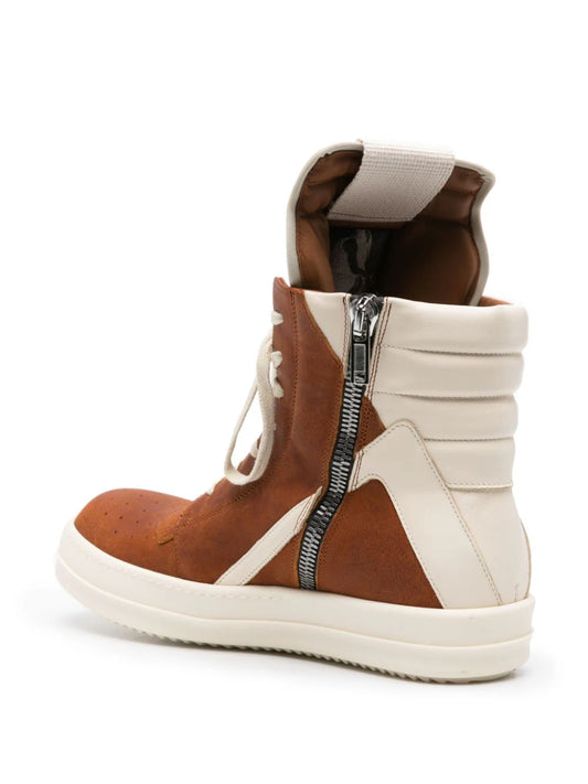 Rick Owens Geobasket high-top leather sneakers