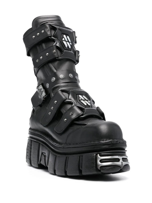 VETEMENTS leather platform boots