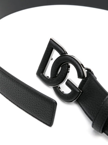 Dolce & Gabbana logo-buckle leather belt