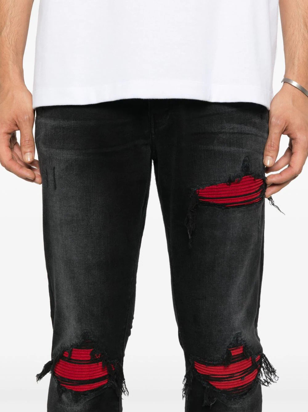 AMIRI MX1 Suede skinny jeans