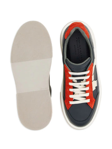 Ferragamo Gancini leather sneakers