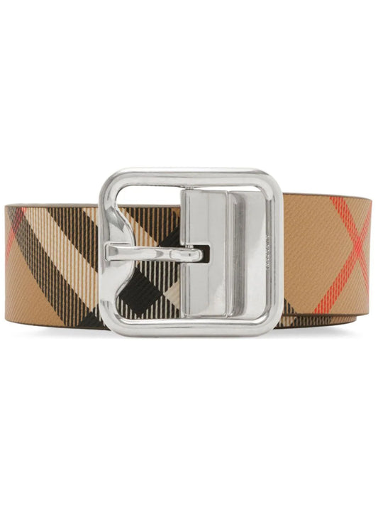 Burberry reversible Check B buckle belt