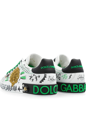 Dolce & Gabbana Portofino studded leather sneakers