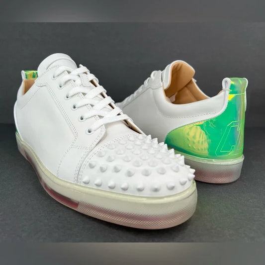 Christian Louboutin VarsiJunior Spikes 2 Leather Sneakers